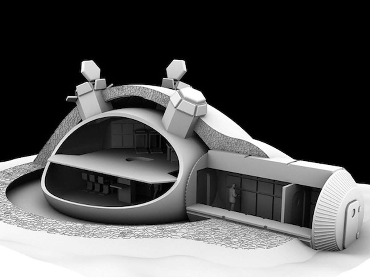 3D printed moon base