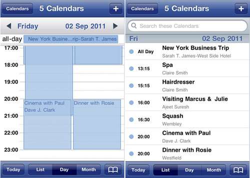 calendarised iphone app