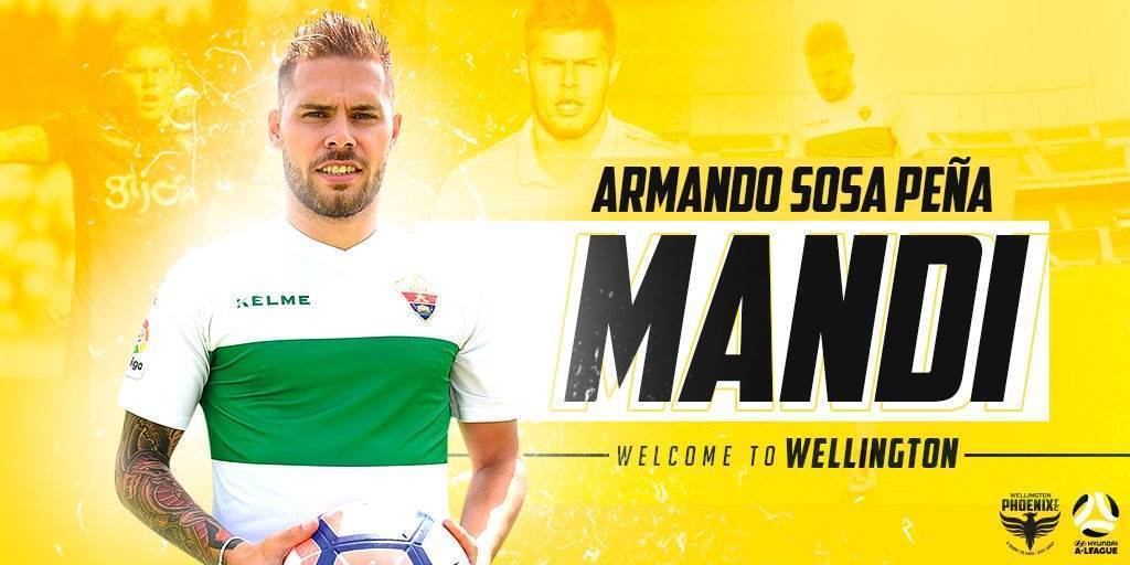 Wellington Phoenix land Spanish midfielder Wellington Phoenix land Spanish midfielder