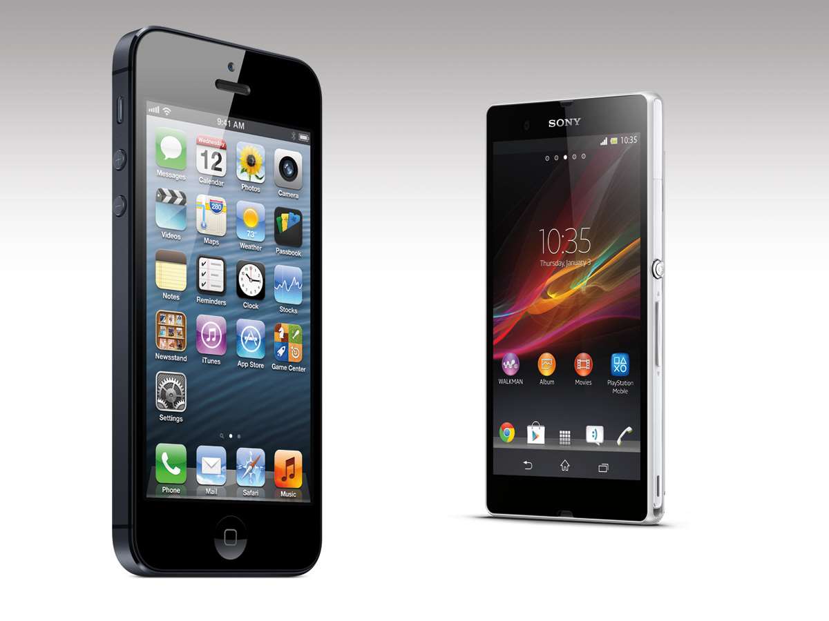 Sony Xperia vs Apple iPhone 5