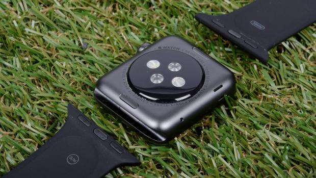 Apple Watch review - strap separated from rear Apple Watch review - strap separated from rear