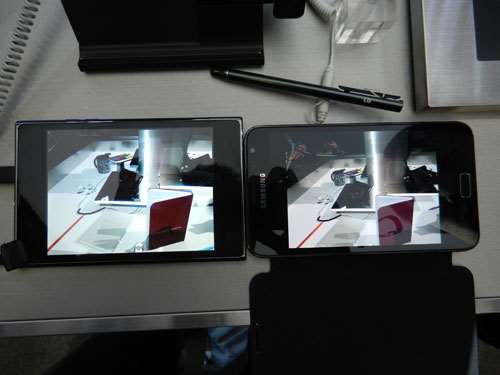 comparison lg optimus vu vs samsung galaxy note hands on review which is better