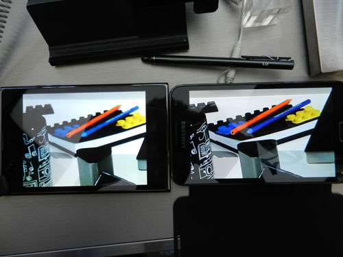 comparison lg optimus vu vs samsung galaxy note hands on review which is better