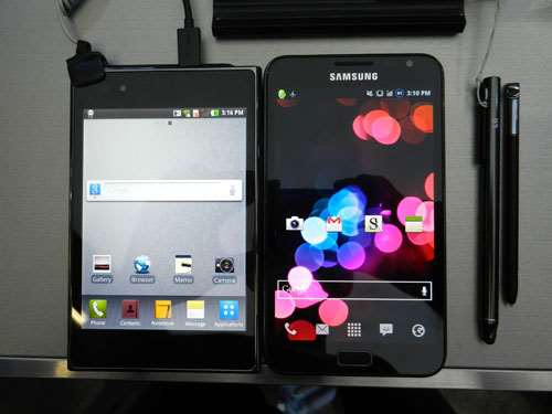 comparison lg optimus vu vs samsung galaxy note hands on review which is better