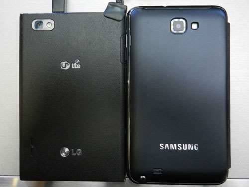 comparison lg optimus vu vs samsung galaxy note hands on review which is better
