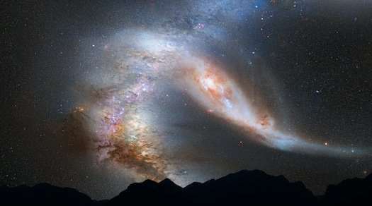 Video: The Milky Way and Andromeda Crash Together | Astronomy | Space ...