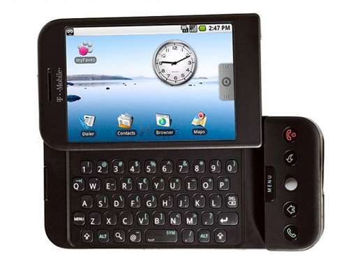 T Mobile G1 HTC gadget flashback 
