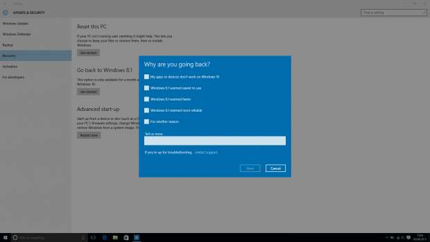 How to downgrade Windows 10 to Windows 8.1 and Windows 7 - multiple choice answer