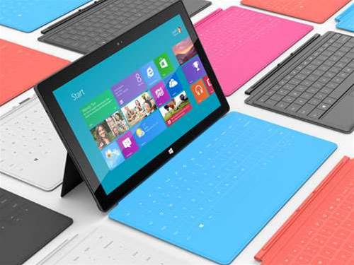 How is Microsoft bucking the downward tablet trend?