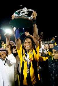 Mohamad Kallon of Saudi club al-Ittihad knows about ACL glory