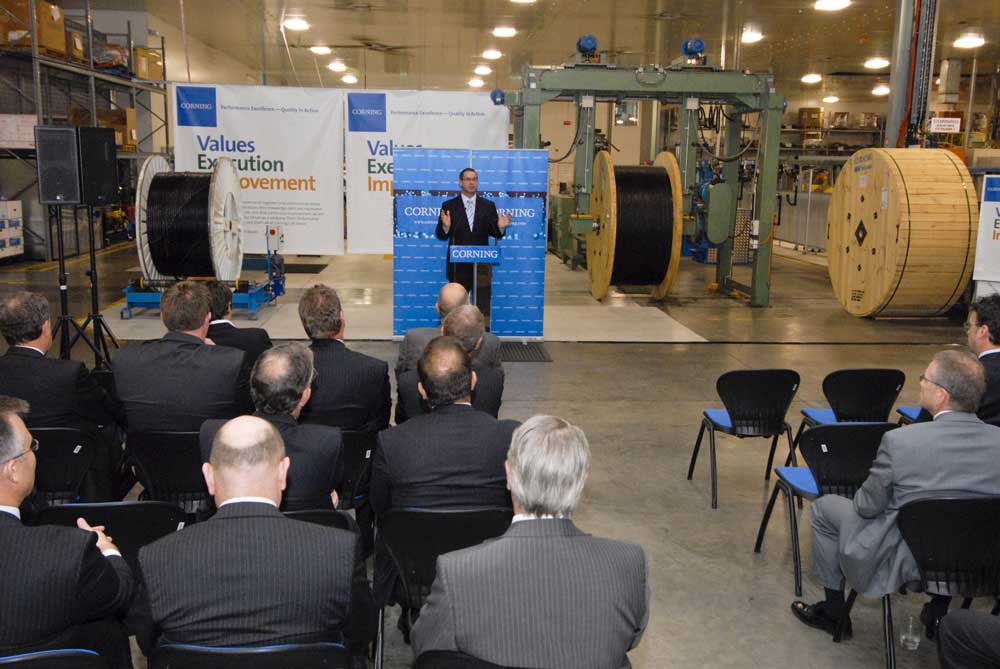 Corning's fibre optic manufacturing plant iTnews