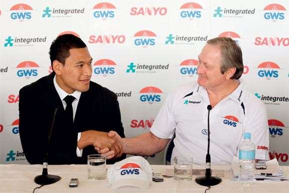 Folau Israel Folau’s skills in pulling a crowd is what Sheedy’s GWS paid for.