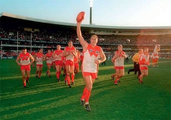 Lockett Tony Lockett is the one who really kicked off the Swans’ success.