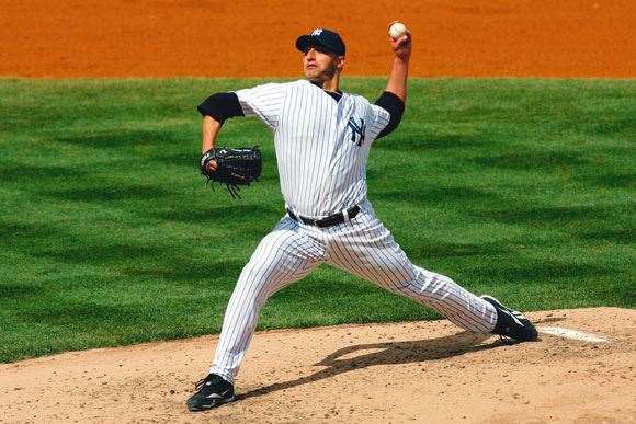Baseball Andy Pettitte lets fly