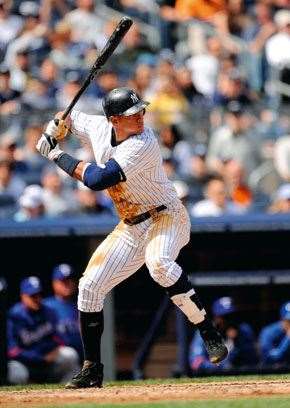 Baseball3 Alex Rodriguez lets rip.