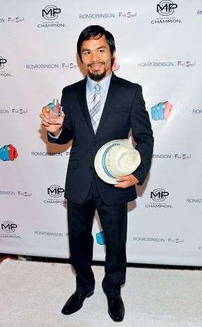 BoxerManny Pacman: from selling bread on the street, to selling his own line of cologne.