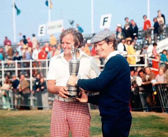 IS208DrinksWith05 Tom Watson beat Jack Newton to the silverwear at the ‘75 British Open.
