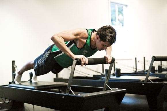 IS212TrainingDay08 No weights for Capell, just effective pilates sessions to avoid tear – and aid injury repair.