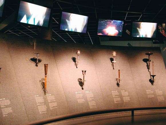 IS215OlympicMuseum02 There’s a memento from every modern Olympics torch relay on show