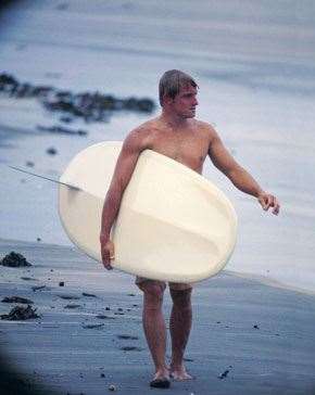 McTavish McTavish with his famous Fantastic Plastic in Hawaii 1957