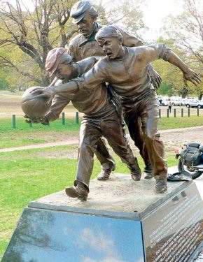 TomWillisStatue A salute to that “first” match stands at the MCG.
