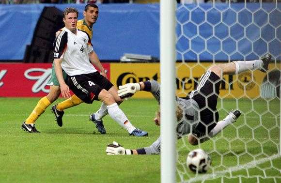 johnaliosi Aloisi put four past Germany in the Confed Cup in ‘05.