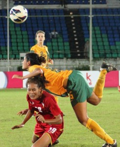 Goals from Logarzo, Harrison and Raso see the Young Matildas through
