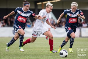 Melbourne didn't have it all their own way against Adelaide | Credit: Emily Mogic