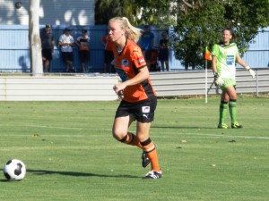 Kim Carroll was steady in the Brisbane back line | Credit: Meshelle Ryan
