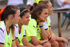Raso, Norrie and Franco spending time with Nadine Angerer | Credit: Ann Odong