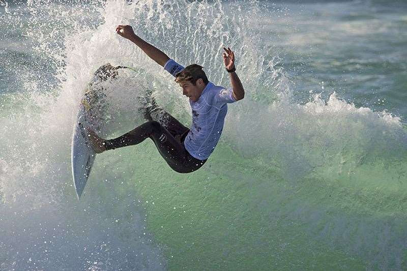 Jack Freestone ices a lip as competition kicks off this morning at Merewether. Photo by ASP/Robertson