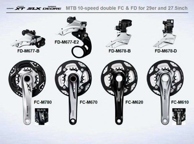 mtb crankset sizes