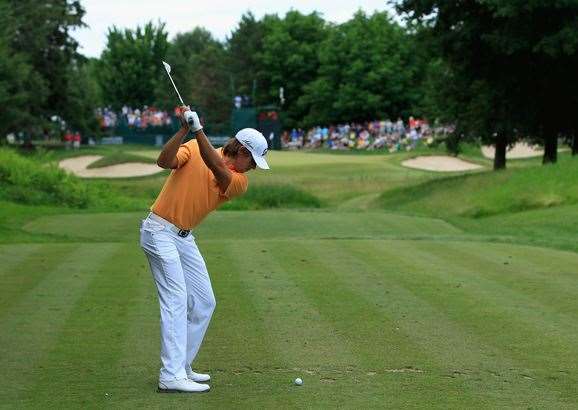 Aaron Baddeley needed a birdie at the last to tie Streelman. He finished tied 4th for his best finish thus far in 2014. PHOTO: Getty Images