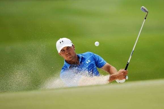 Spieth was cool under pressure during the final round, even when he went slightly astray. PHOTO: Getty Images