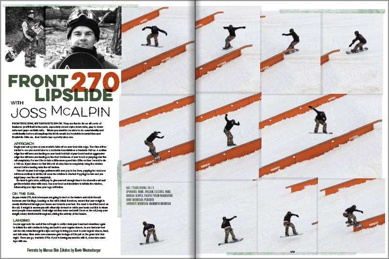 Joss McAlpin talks you through Front 270 Lipslides. Photos by Kevin Westbarger