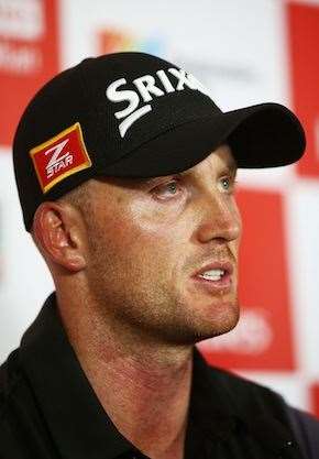 Lincoln Tighe speaks to the media after finishing his round. PHOTO: Matt King/Getty Images