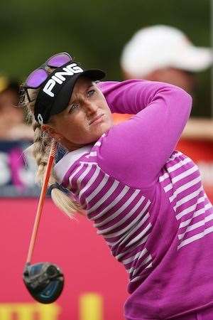 England's Holly Clyburn fired an outstanding seven under 65 in the second round. PHOTO: Morne de Klerk/Getty Images.