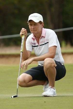 Catriona Matthew has Jack Nicklaus in her corner heading into the weekend of the Women's Australian Open. PHOTO: Morne de Klerk/Getty Images.