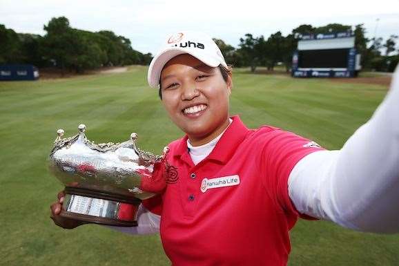 Champion selfie. PHOTO: Morne de Klerk/Getty Images.