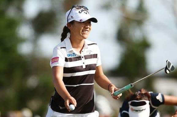 Lydia Ko is all smiles despite a bogey to finish her closing round. PHOTO: Morne de Klerk/Getty Images.