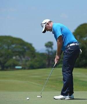Marcus Fraser's holed pressure putts down the stretch in Malaysia last week have helped his confidence in Perth. PHOTO: Ian Walton/Getty Images.
