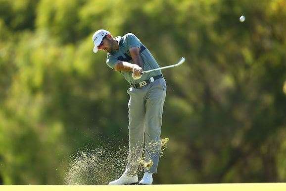 Gibson says if he was to go on and win this week he would take up his two-year exemption on the European Tour. PHOTO: Paul Kane/Getty Images.