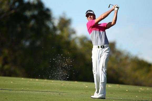 Rumford says his 65 could have been better but he's not complaining. PHOTO: Paul Kane/Getty Images.