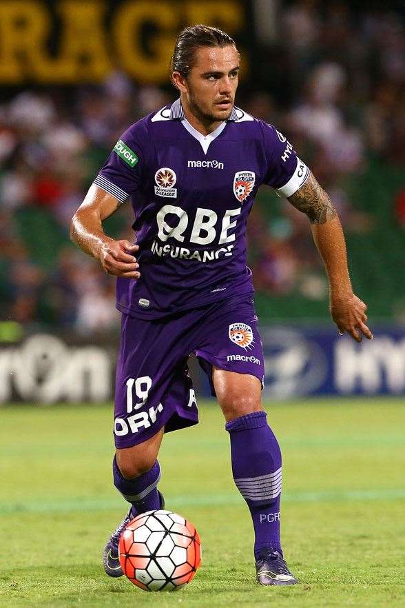 Josh Risdon, a star for Perth Glory and potentially the leading right-back. (Photo by Getty Images)