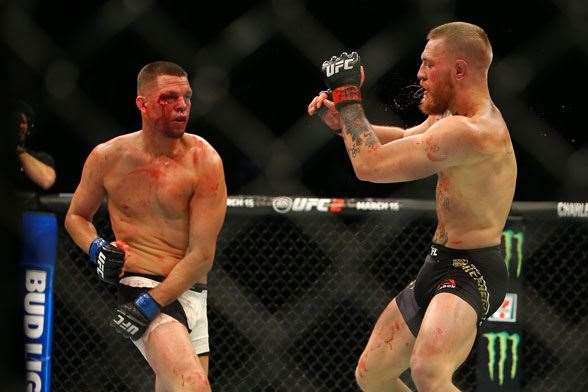 Nate Diaz and Conor McGregor (Photo by Getty Images)