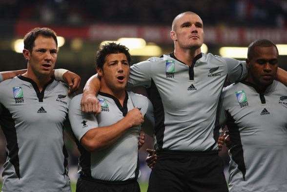 All grey jersey for the All Blacks at the 2007 RWC (Photo by Getty Images) 