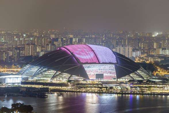 SingaporeNationalStadium has world's largest freespanning dome