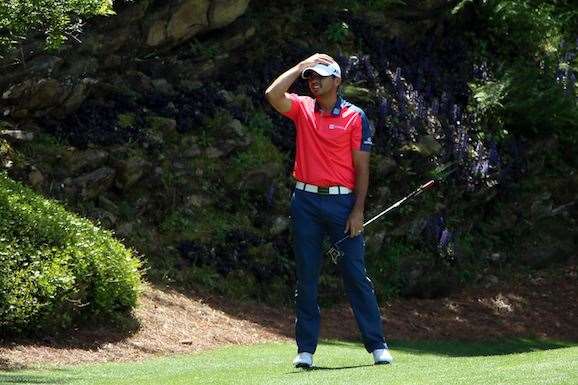 Jason Day made another solid start but again squandered shots on Augusta’s back nine in a so-so 73. PHOTO: Andrew Redington/Getty Images
