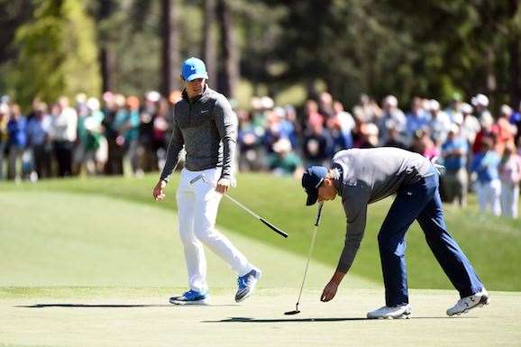 Rory McIlroy was dusted comprehensively in the final pairing with Spieth. PHOTO: Harry How/Getty Images