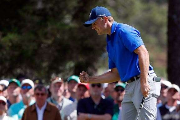 Jordan Spieth’s Friday round at the Masters yielded both agony and ecstasy. He remains up by one. PHOTOS: Kevin C. Cox/Getty Images
